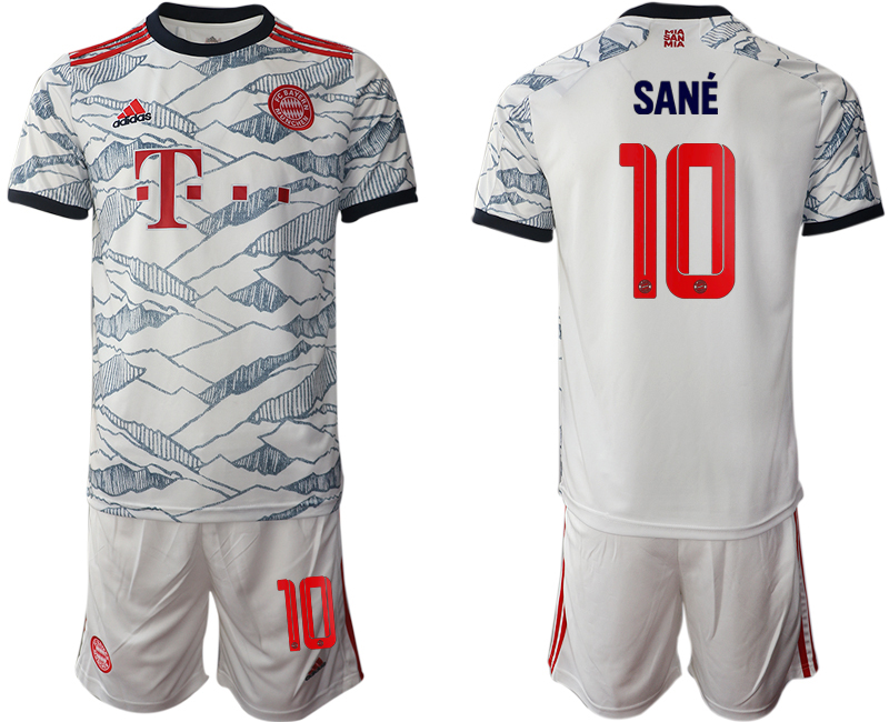Men 2021-2022 Club Bayern Munich away white #10 Soccer Jersey->bayern munich jersey->Soccer Club Jersey